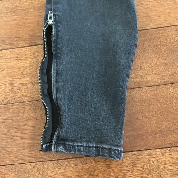 Black/Charcoal Skinny Jeans - Picture 5 of 5